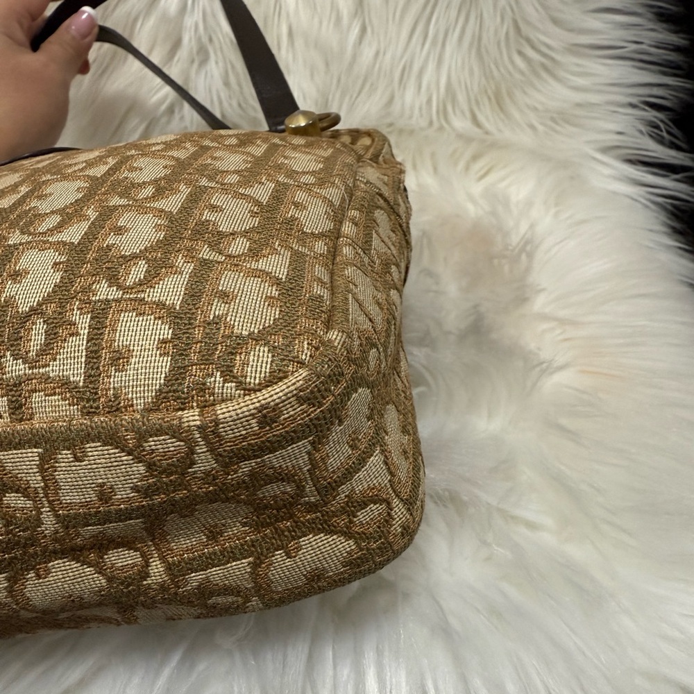 Authentic Dior Tan and Brown Monogram Shoulder Bag - Picture 16 of 16